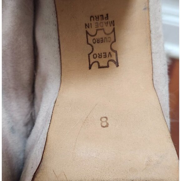 No. 6 Victoria Platform Heels Blush Furry Chunky Shoes Size 8 Designer Statement - Picture 11 of 11